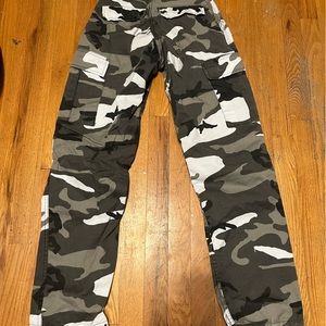 Grey Camo cargo pants